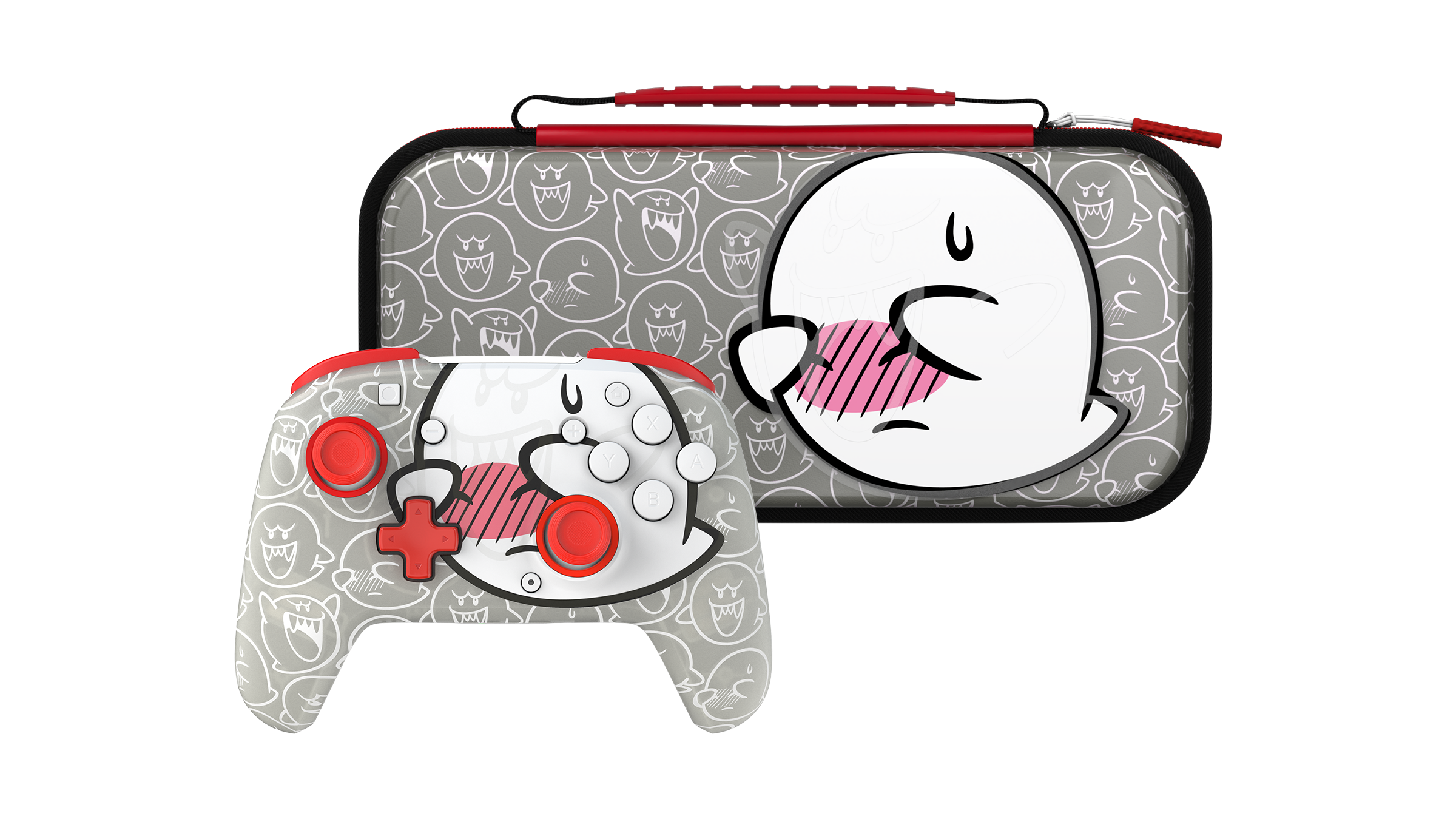 PDP Rematch™ Wireless Controller + PDP Travel Case Plus Glow - Boo - Nintendo Switch™ Bundle - Image 1
