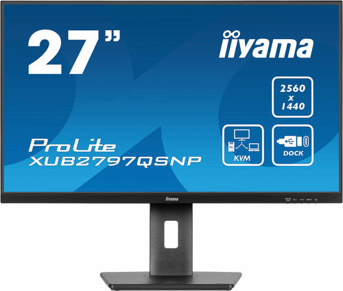 iiyama ProLite XUB2797QSNP-B1 écran plat de PC 68,6 cm (27") 2560 x 1440 pixels Quad HD LED Noir - Image 2