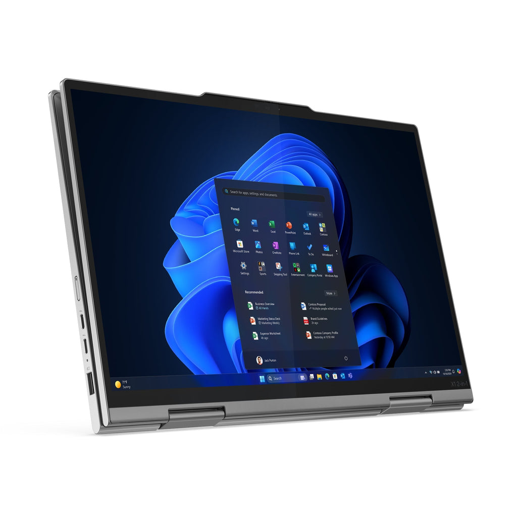 Lenovo ThinkPad X1 2-in-1 Gen 10 Aura Edition Copilot+ PC Intel Core Ultra 7 258V Hybride (2-en-1) 35,6 cm (14") Écran tactile WUXGA 32 Go LPDDR5x-SDRAM 1 To SSD Wi-Fi 7 (802.11be) Windows 11 Pro Belge Gris - Image 5