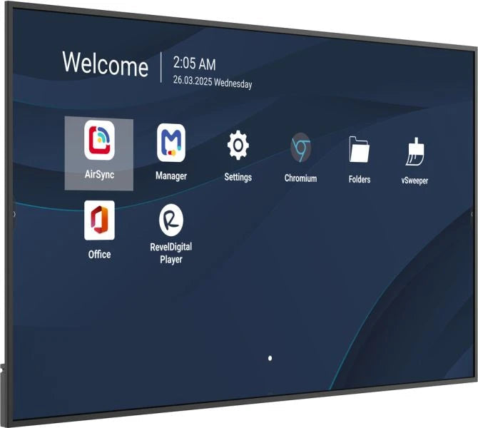 Viewsonic CDE8614-2C Écran d'affichage dynamique Écran plat de signalisation numérique 2,18 m (86") LCD Wifi 500 cd/m² 4K Ultra HD Noir Intégré dans le processeur Android 14 24/7 - Image 2