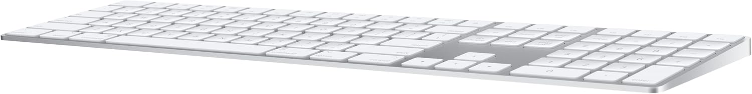 Apple Magic Keyboard with Numeric Keypad: Wireless, Bluetooth, Rechargeable. Works with Mac, iPad, or iPhone; US English - White - Image 4