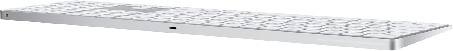 Apple Magic Keyboard with Numeric Keypad: Wireless, Bluetooth, Rechargeable. Works with Mac, iPad, or iPhone; US English - White - Image 3