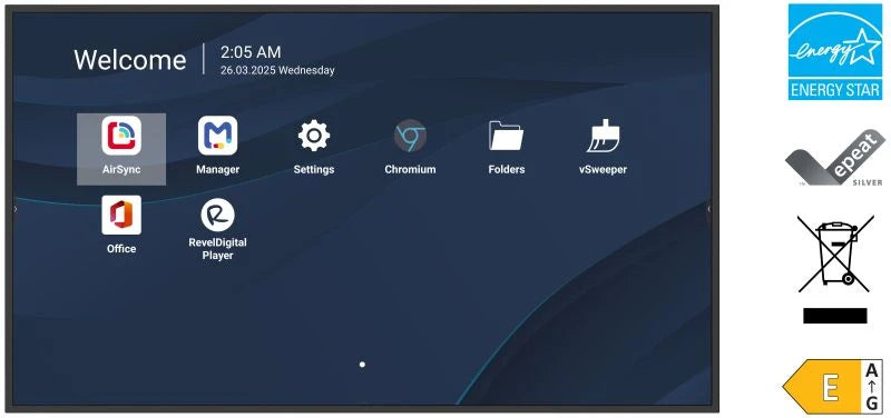 Viewsonic CDE8614-2C Écran d'affichage dynamique Écran plat de signalisation numérique 2,18 m (86") LCD Wifi 500 cd/m² 4K Ultra HD Noir Intégré dans le processeur Android 14 24/7 - Image 8