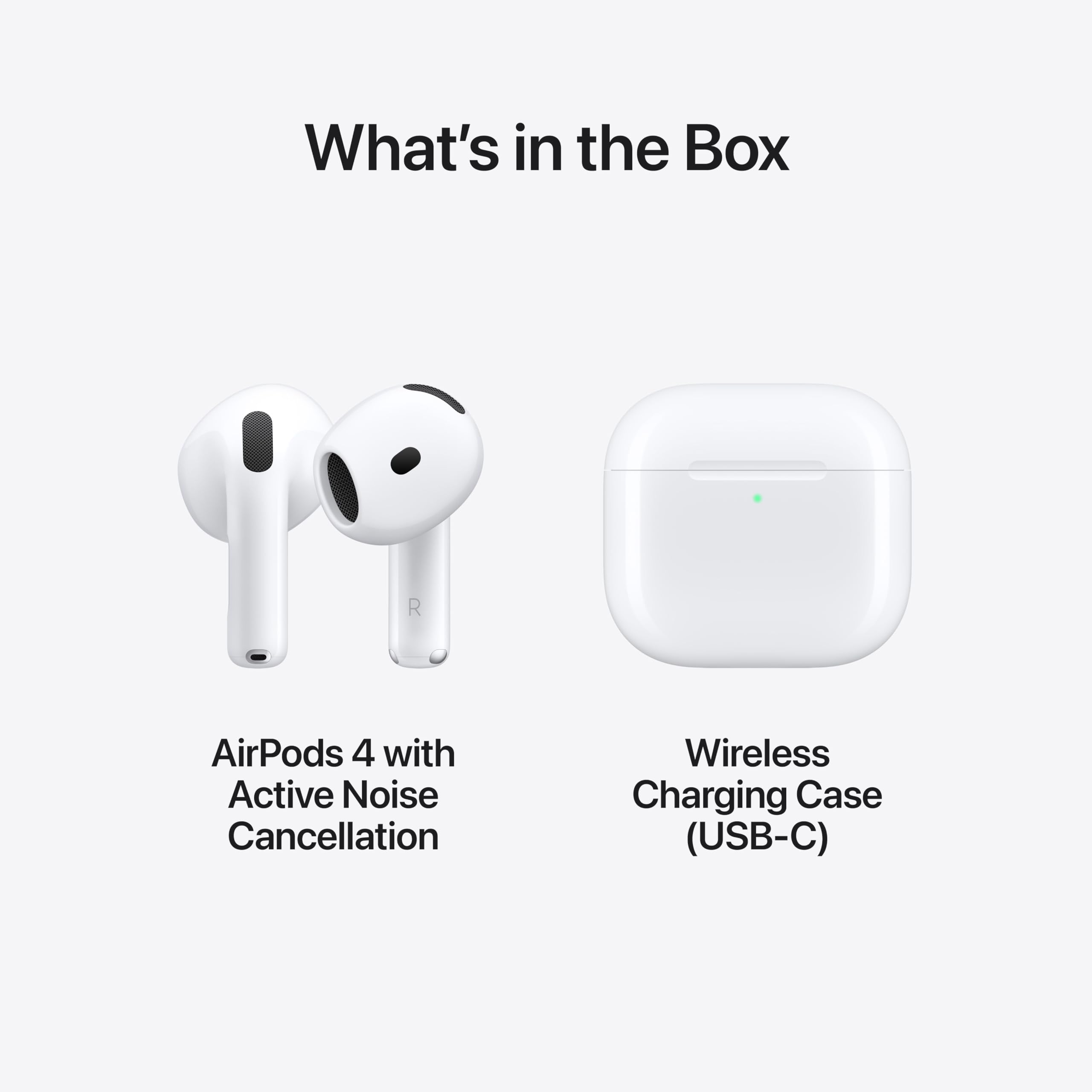 Apple AirPods 4 Wireless Earbuds, Bluetooth Headphones, with Active Noise Cancellation, Adaptive, Transparency Mode, Personalized Spatial Audio, USB-C Charging Case, Wireless Charging, H2 Chip - Image 24