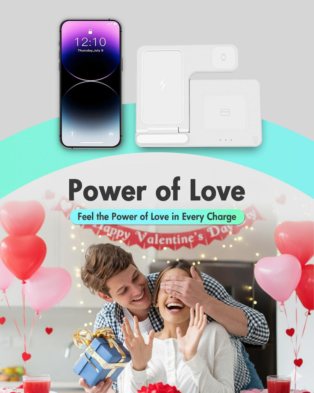 Wireless Charger iPhone Charging Station: 3 in 1 Charger Stand Multiple Devices for Apple - iPhone 17 16e 16 15 14 Pro Max 13 12 11 - Watch 11 10 9 8 7 6 5 4 3 2 SE and Ultra Series - Airpods 4 3 Pro - Image 23