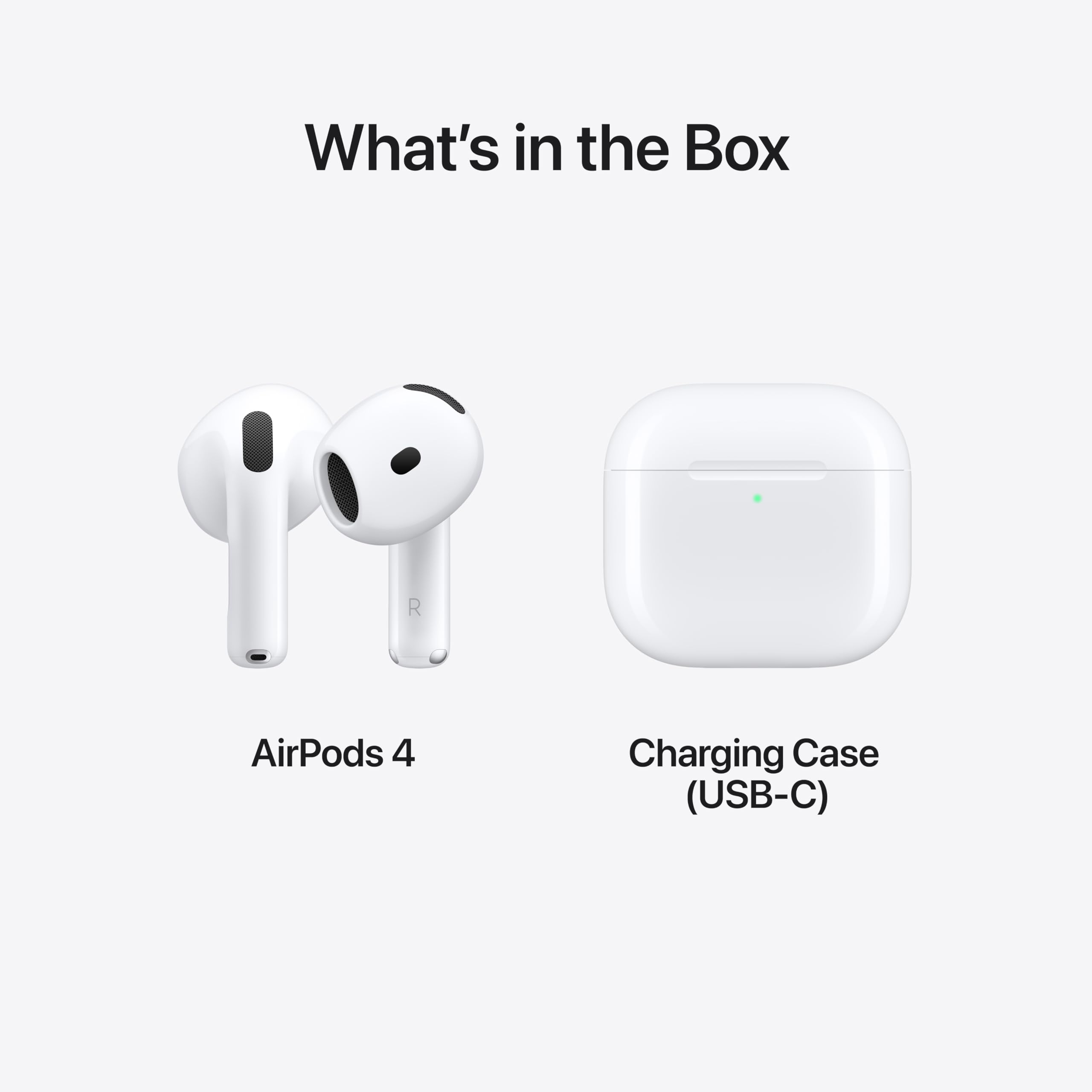 Apple AirPods 4 Wireless Earbuds, Bluetooth Headphones, with Active Noise Cancellation, Adaptive, Transparency Mode, Personalized Spatial Audio, USB-C Charging Case, Wireless Charging, H2 Chip - Image 9