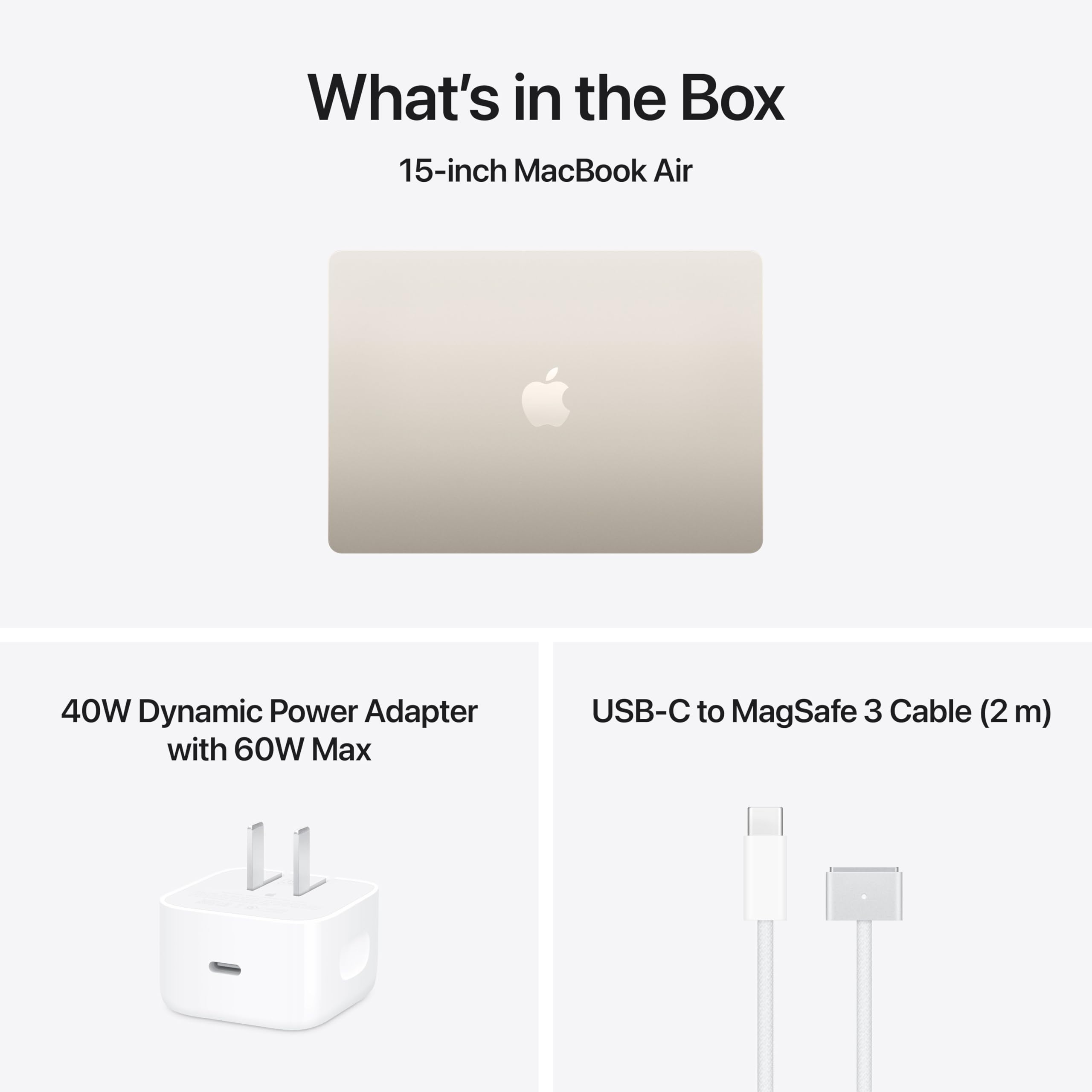 Apple 2026 MacBook Air 15-inch Laptop with M5 chip: Built for AI, 15.3-inch Liquid Retina Display, 24GB Unified Memory, 1TB SSD, 12MP Center Stage Camera, Touch ID, Wi-Fi 7; Starlight - Image 47