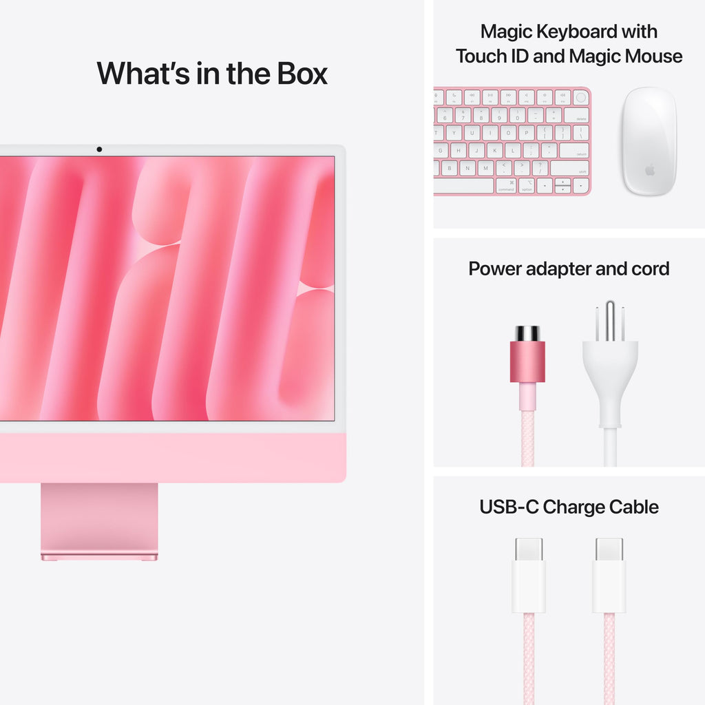 Apple 2024 iMac All-in-One Desktop Computer with M4 chip with 10-core CPU and 10-core GPU: Built for Apple Intelligence, 24-inch Retina Display, 16GB Unified Memory, 512GB SSD Storage; Blue - Image 76