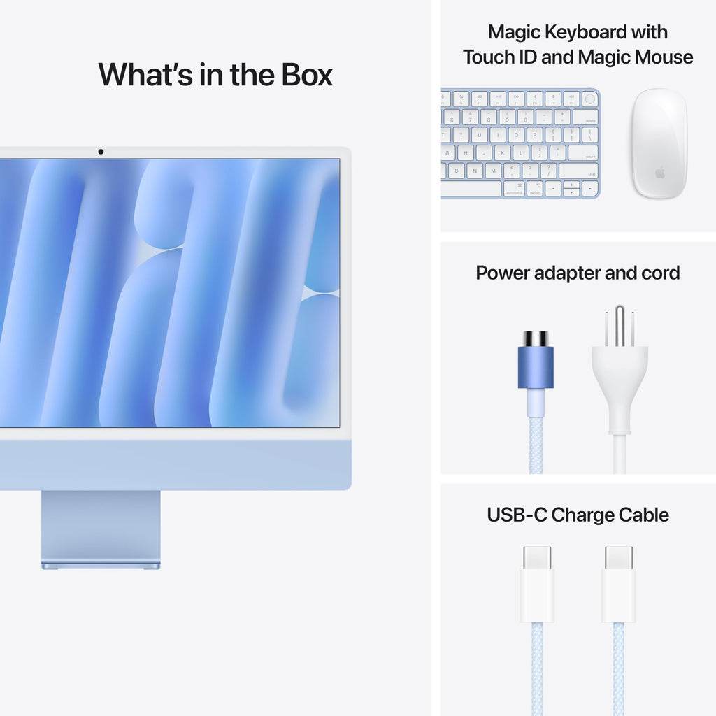 Apple 2024 iMac All-in-One Desktop Computer with M4 chip with 10-core CPU and 10-core GPU: Built for Apple Intelligence, 24-inch Retina Display, 16GB Unified Memory, 512GB SSD Storage; Blue - Image 41