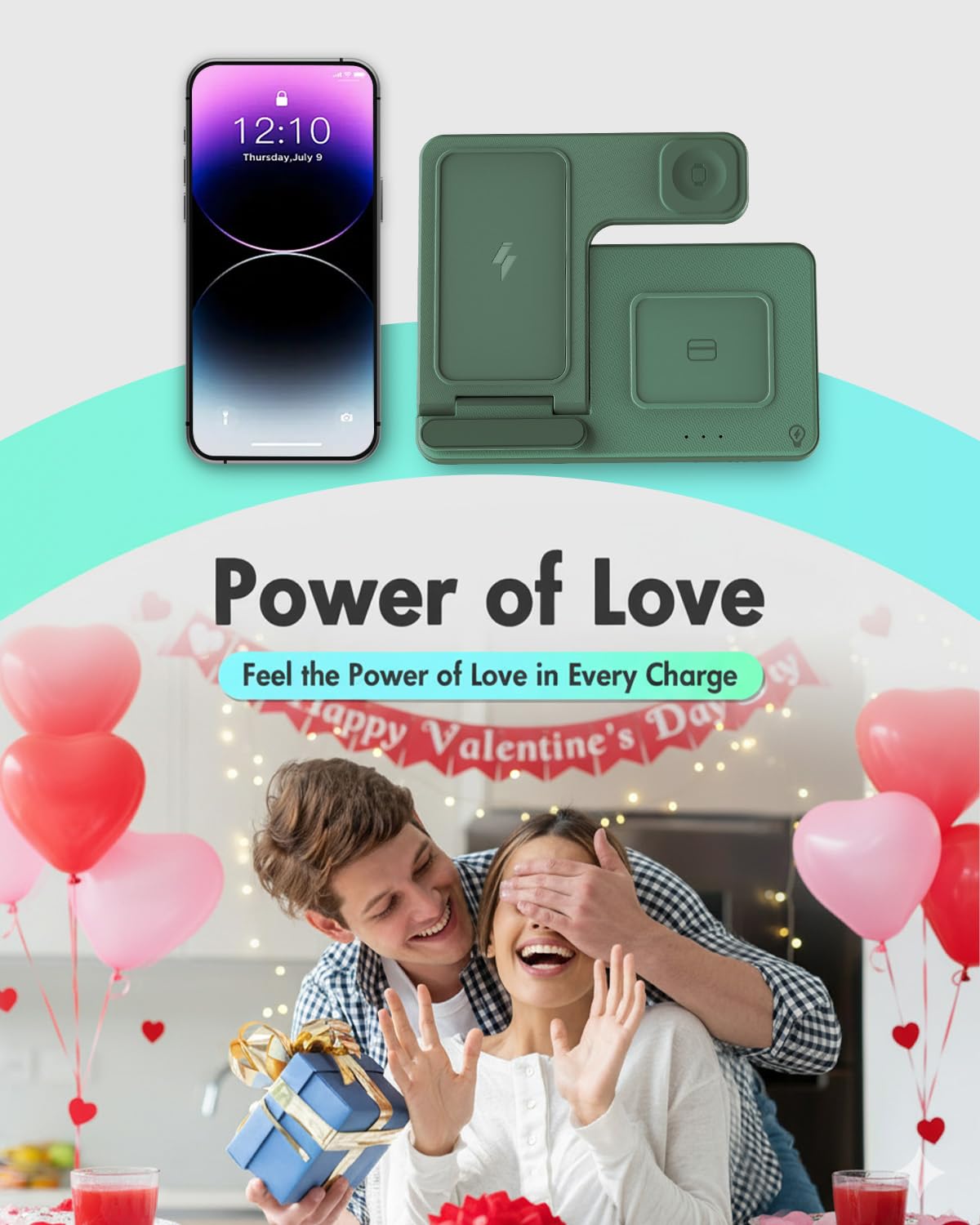 Wireless Charger iPhone Charging Station: 3 in 1 Charger Stand Multiple Devices for Apple - iPhone 17 16e 16 15 14 Pro Max 13 12 11 - Watch 11 10 9 8 7 6 5 4 3 2 SE and Ultra Series - Airpods 4 3 Pro - Image 47