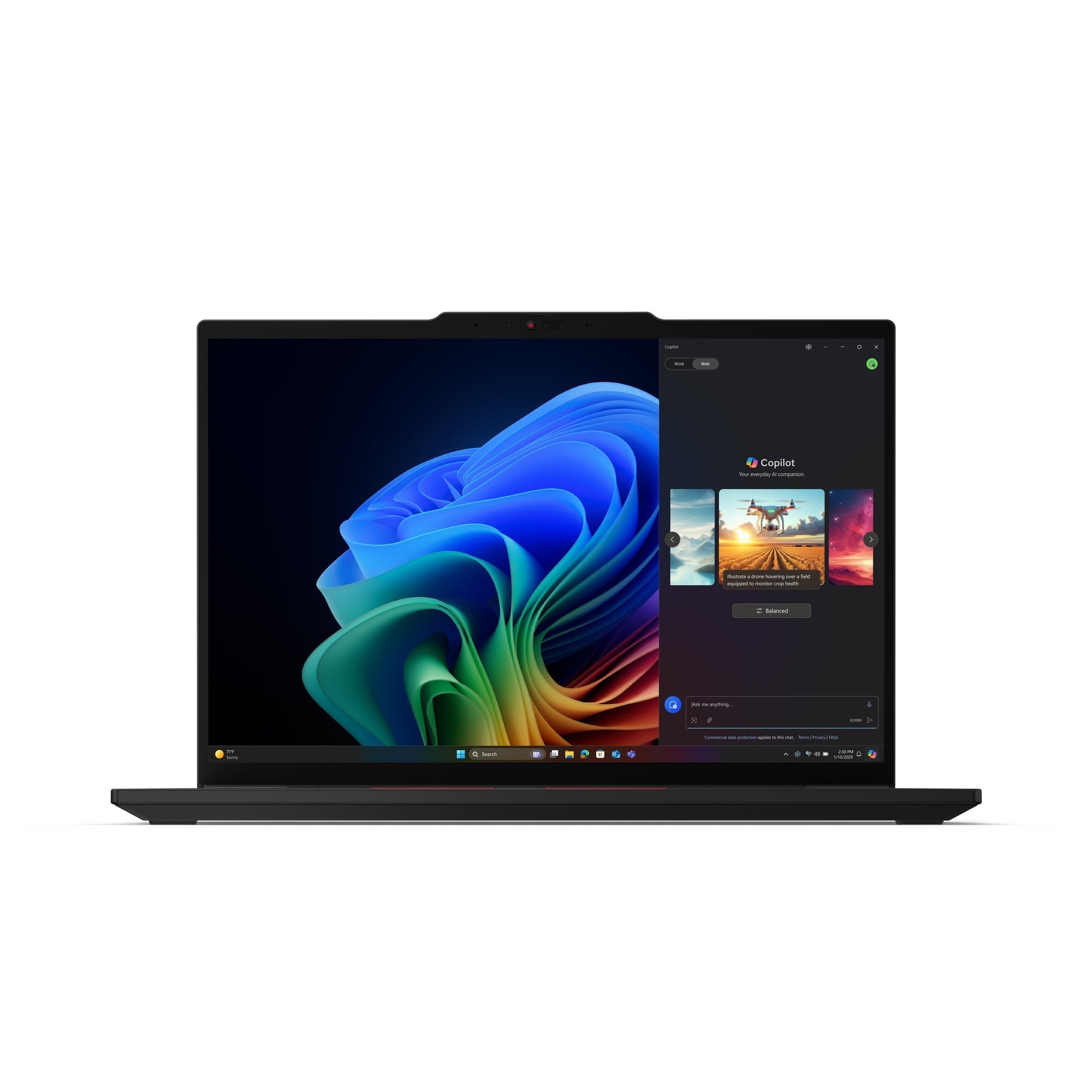 Lenovo ThinkPad T14s Gen 6 (Intel) Copilot+ PC Intel Core Ultra 5 228V Ordinateur portable 35,6 cm (14") WUXGA 32 Go LPDDR5x-SDRAM 512 Go SSD Wi-Fi 7 (802.11be) Windows 11 Pro Belge Noir - Image 2