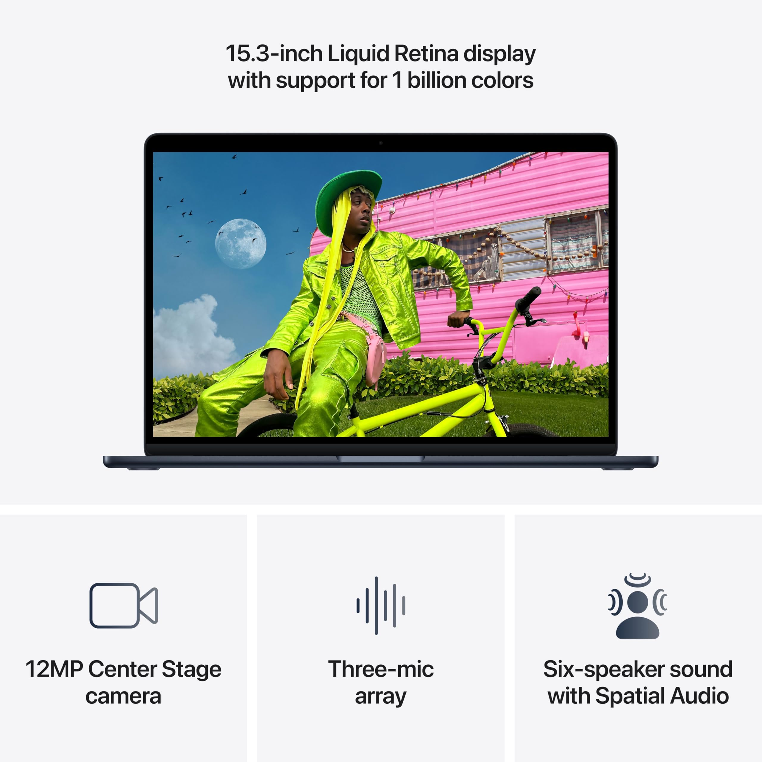 Apple 2026 MacBook Air 15-inch Laptop with M5 chip: Built for AI, 15.3-inch Liquid Retina Display, 24GB Unified Memory, 1TB SSD, 12MP Center Stage Camera, Touch ID, Wi-Fi 7; Starlight - Image 60