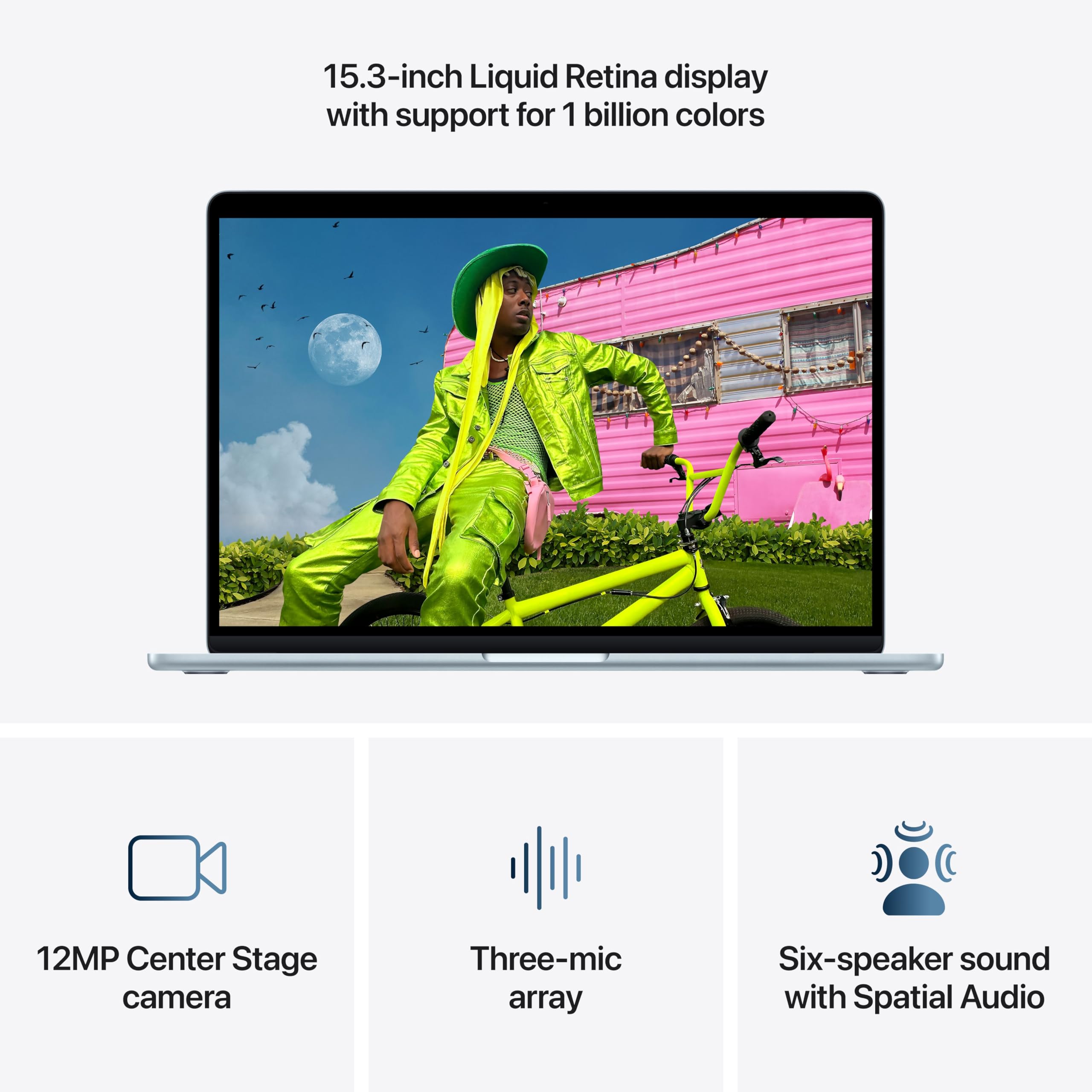 Apple 2026 MacBook Air 15-inch Laptop with M5 chip: Built for AI, 15.3-inch Liquid Retina Display, 24GB Unified Memory, 1TB SSD, 12MP Center Stage Camera, Touch ID, Wi-Fi 7; Starlight - Image 72