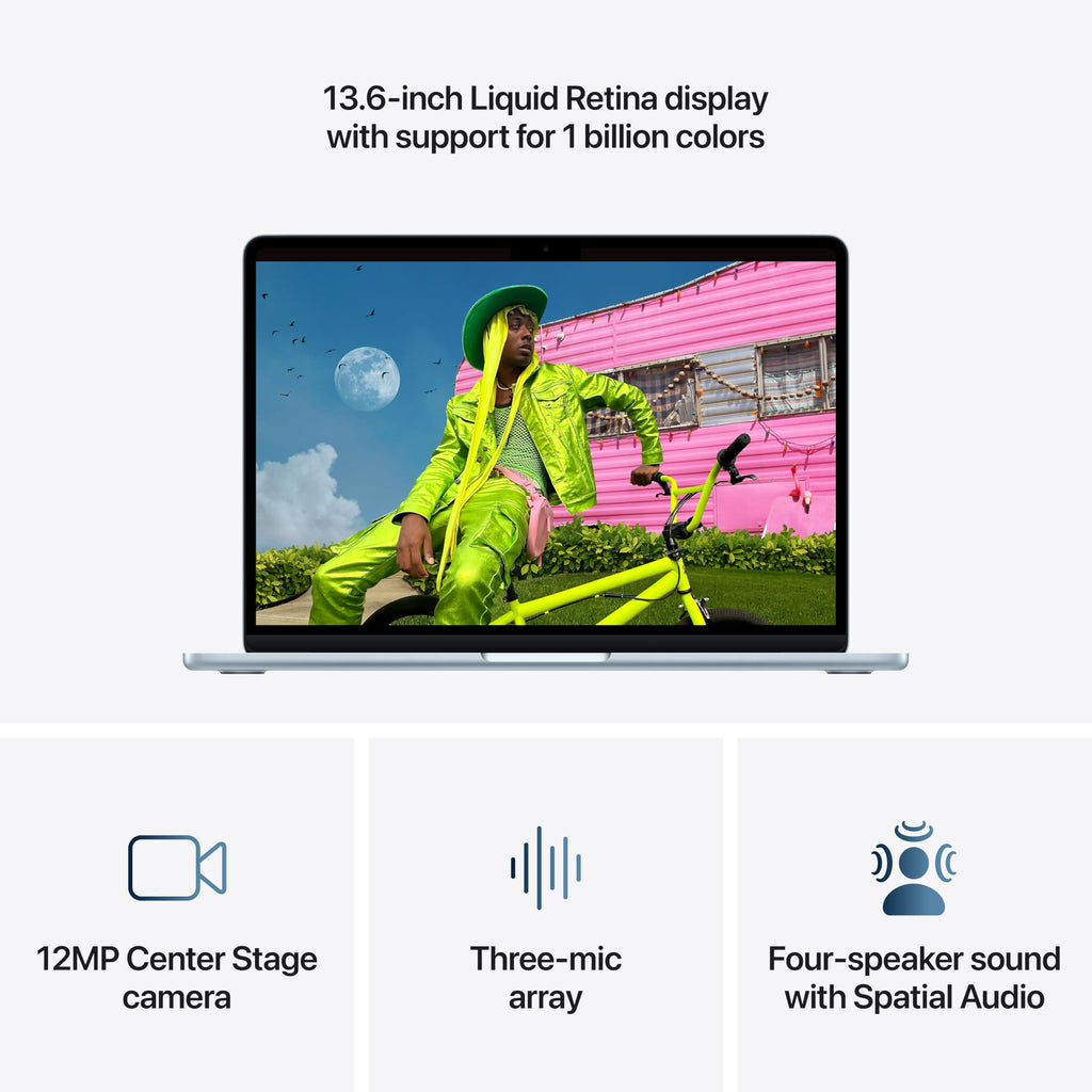 Apple 2026 MacBook Air 13-inch Laptop with M5 chip: Built for AI, 13.6-inch Liquid Retina Display, 16GB Unified Memory, 512GB SSD, 12MP Center Stage Camera, Touch ID, Wi-Fi 7; Starlight - Image 63