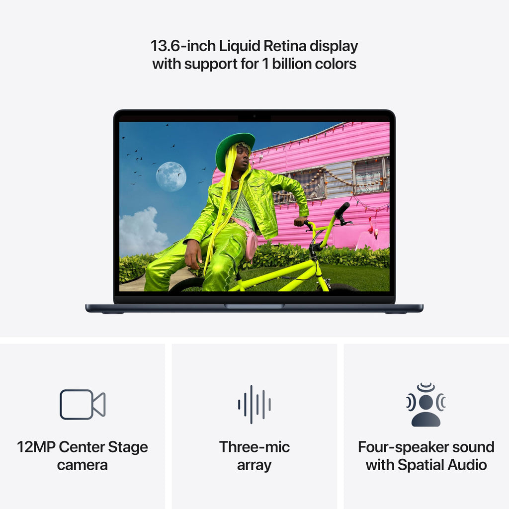 Apple 2026 MacBook Air 13-inch Laptop with M5 chip: Built for AI, 13.6-inch Liquid Retina Display, 16GB Unified Memory, 512GB SSD, 12MP Center Stage Camera, Touch ID, Wi-Fi 7; Starlight - Image 47