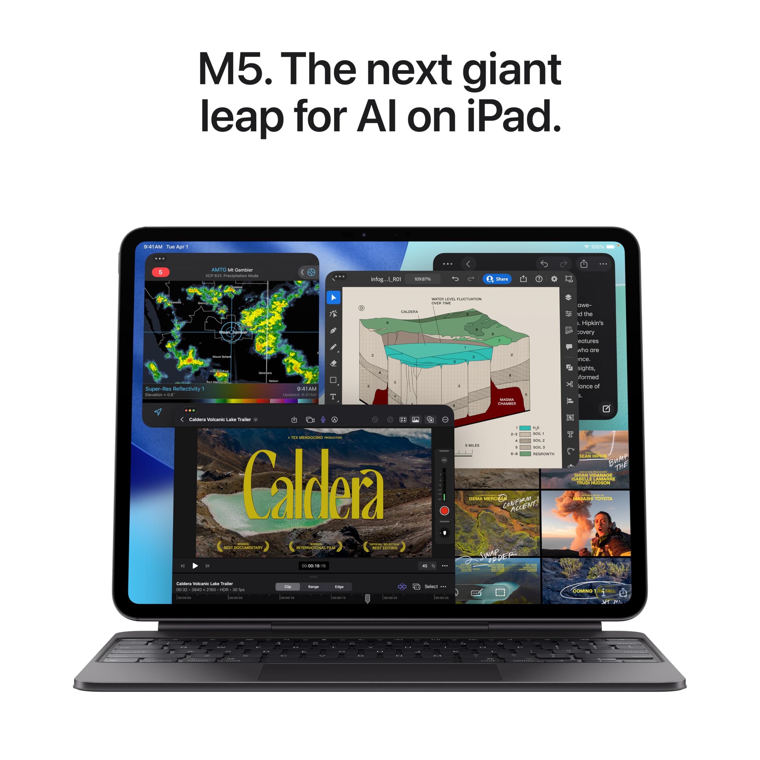 Apple iPad Pro 13-inch (M4): Ultra Retina XDR Display, 256GB, Landscape 12MP Front Camera/12MP Back Camera, LiDAR Scanner, Wi-Fi 7 with Apple N1, Face ID, All-Day Battery Life — Space Black - Image 75