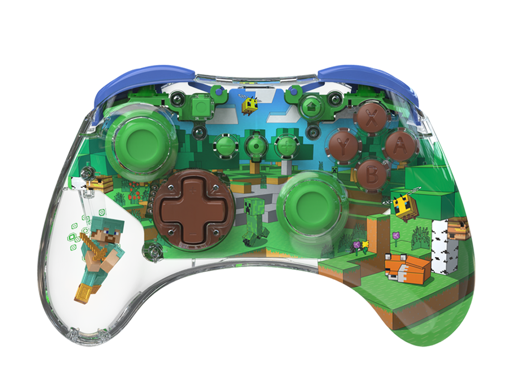 PDP REALMz™ Wireless Controller: Minecraft Forest Biome - Nintendo Switch™ - Image 1