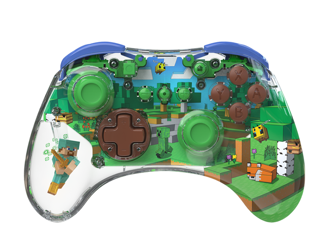 PDP REALMz™ Wireless Controller: Minecraft Forest Biome - Nintendo Switch™ - Image 1