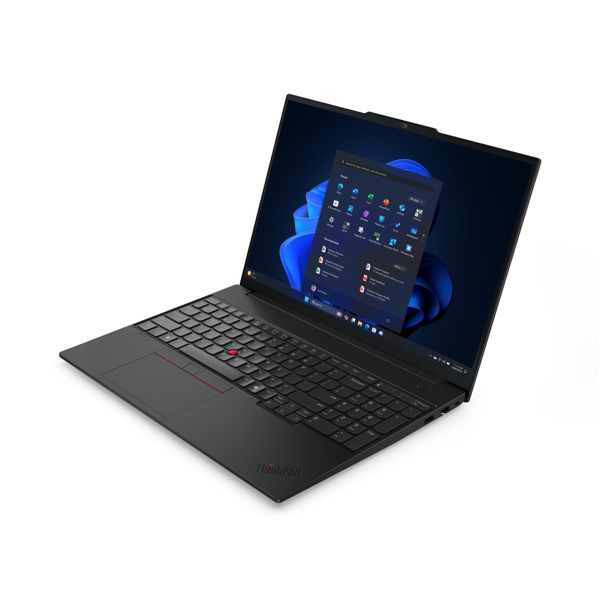 Lenovo ThinkPad E16 Gen 3 (Intel) Intel Core Ultra 5 225U Ordinateur portable 40,6 cm (16") WUXGA 16 Go DDR5-SDRAM 512 Go SSD Wi-Fi 6E (802.11ax) Windows 11 Pro Anglais Noir - Image 2