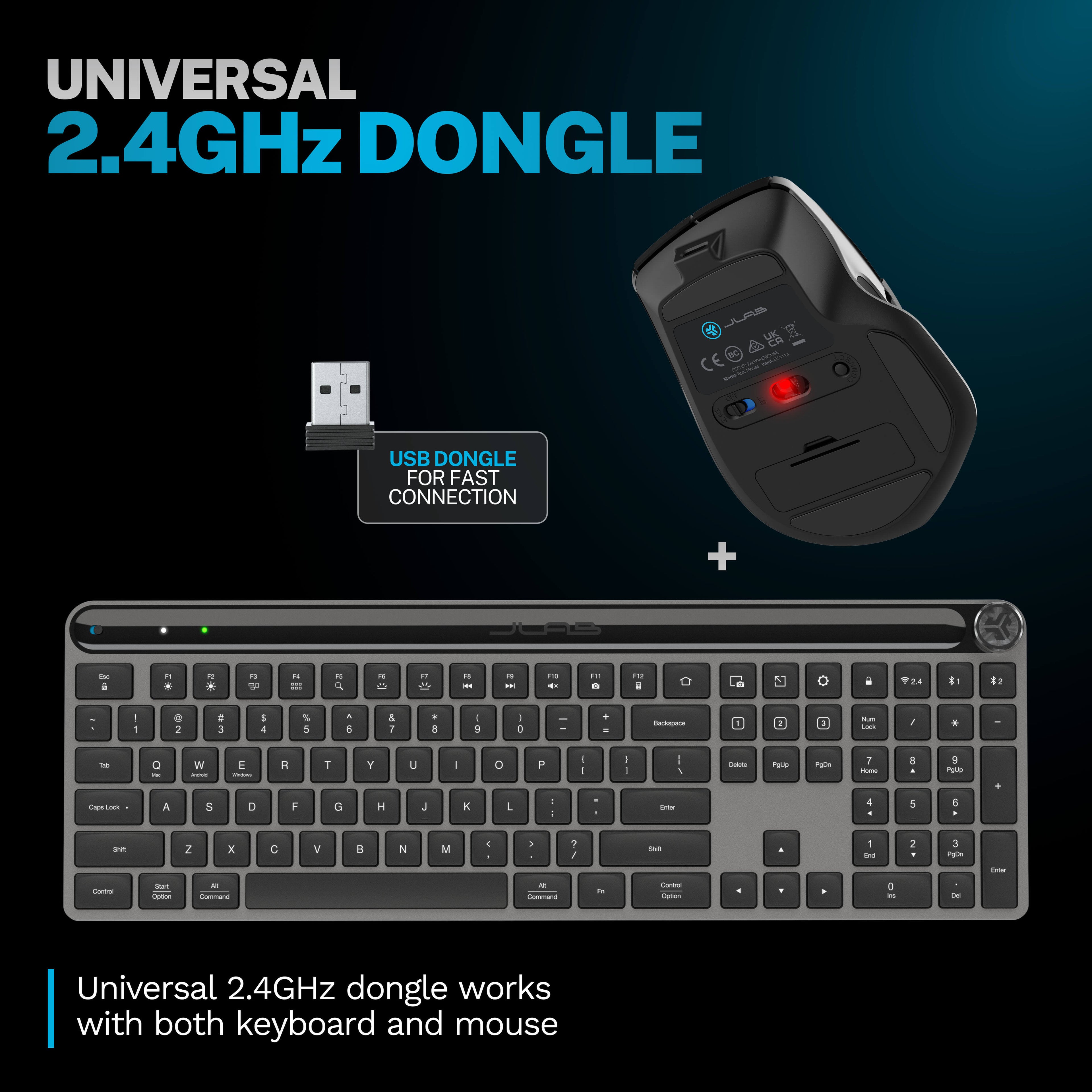 JLab Epic Keyboard Mouse Bundle - Image 9