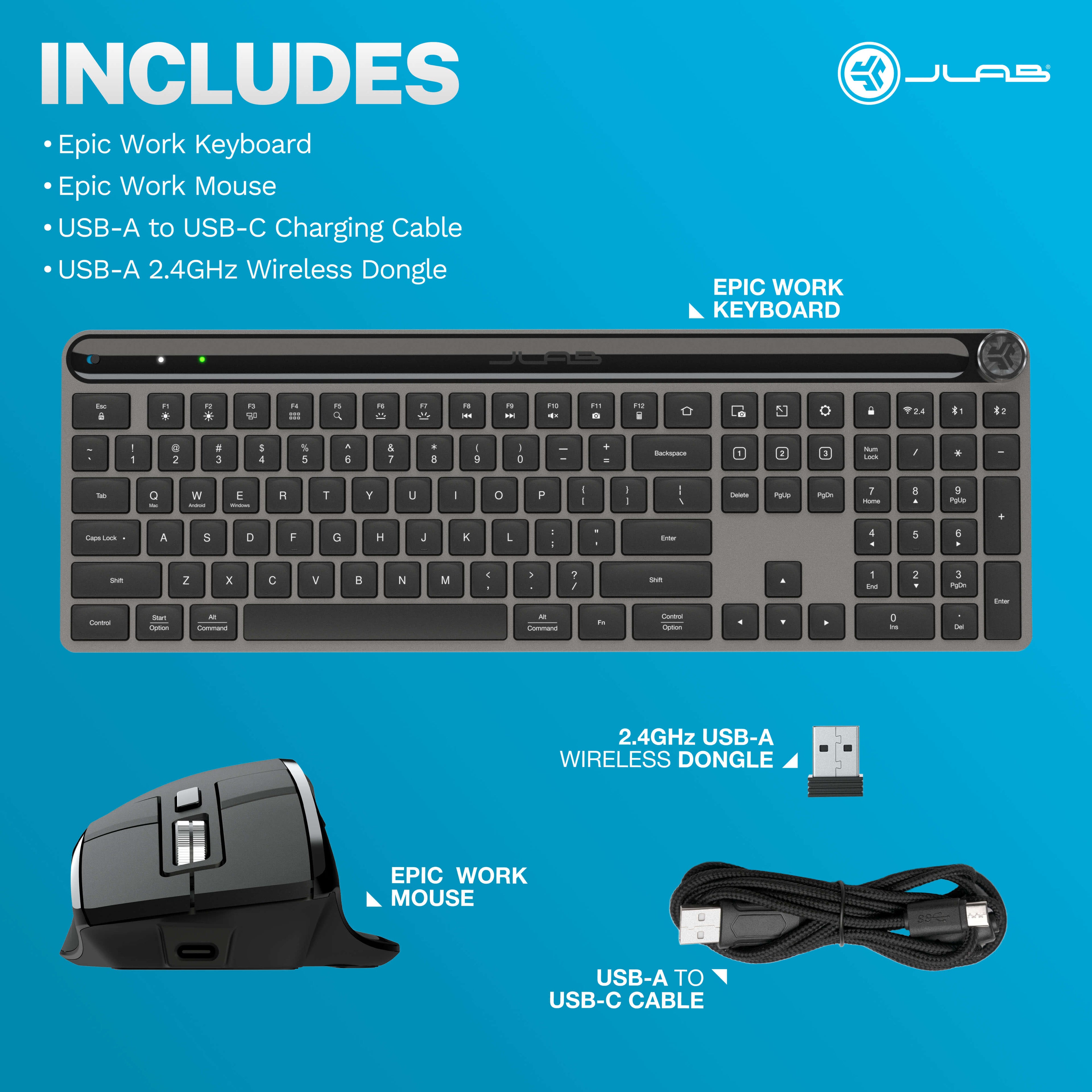 JLab Epic Keyboard Mouse Bundle - Image 19
