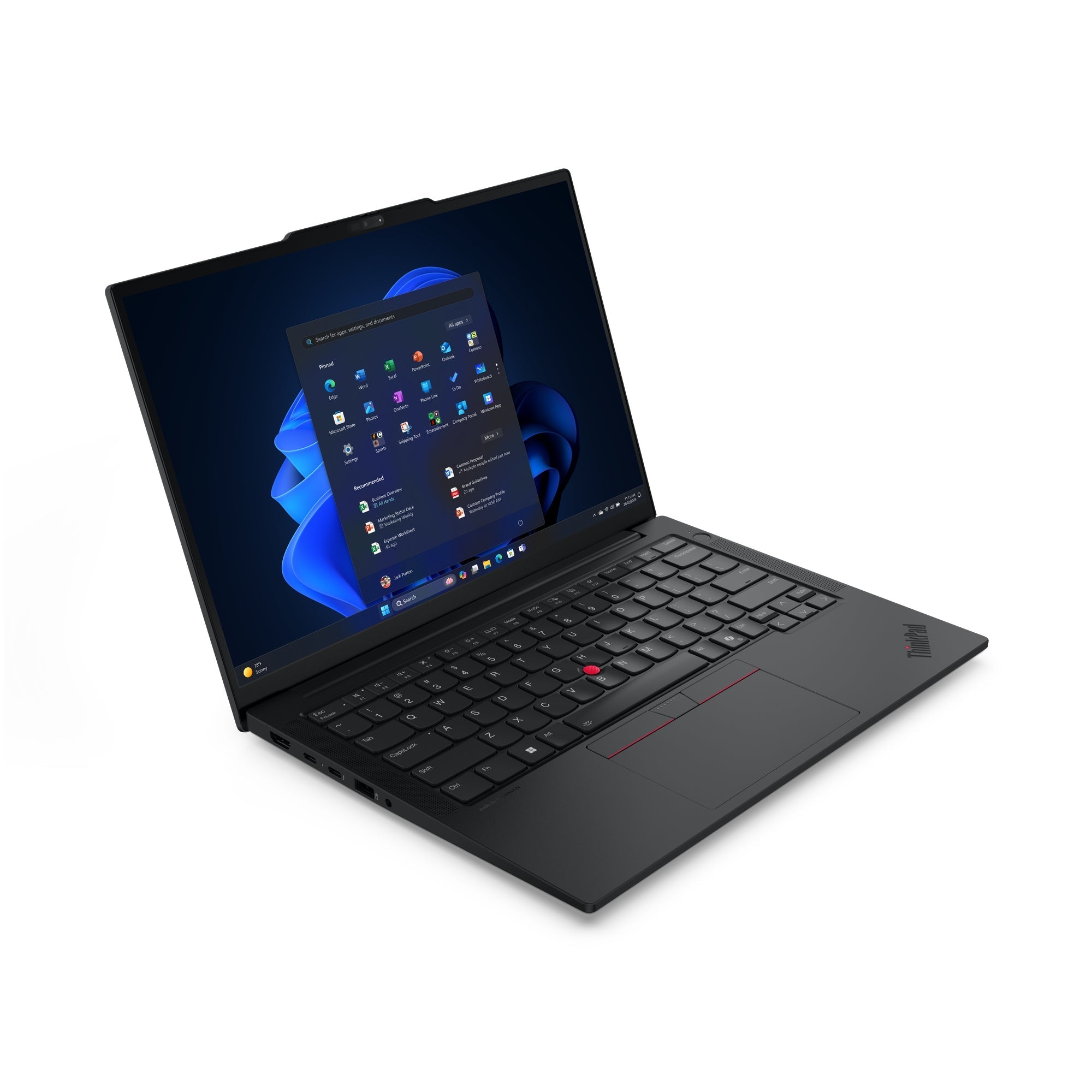 Lenovo ThinkPad E14 Gen 7 (Intel) Intel Core Ultra 5 225U Ordinateur portable 35,6 cm (14") WUXGA 16 Go DDR5-SDRAM 512 Go SSD Wi-Fi 6E (802.11ax) Windows 11 Pro Belge Noir - Image 3
