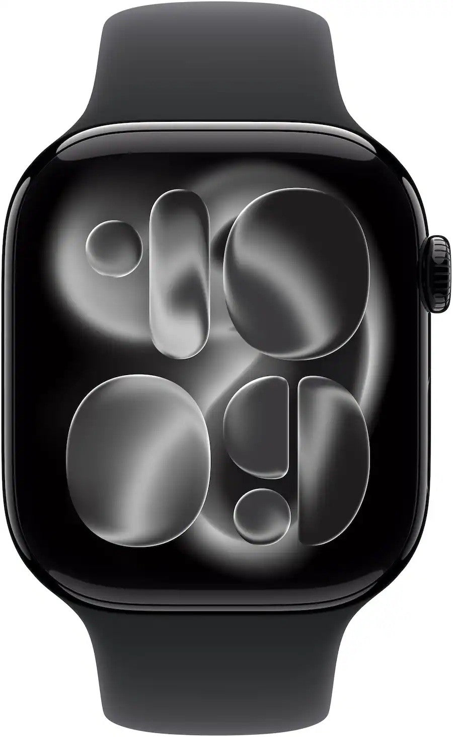 Apple Watch Series 11 46mm GPS Jet Black w/ M/L Black Sport Band MEUX4LW/A - Image 2
