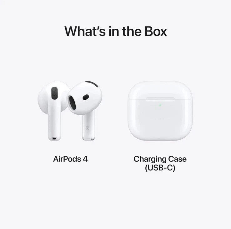 (Sealed) AirPod 4 with USB-C Charging Case 4th Gen White ANC - Image 3