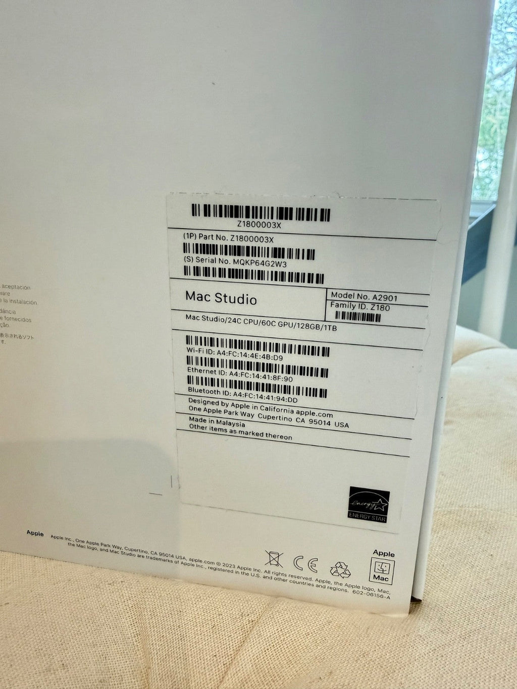 Apple Mac Studio M2 Ultra 128GB RAM 1TB SSD 24-Core CPU 60-Core GPU + AppleCare+ - Image 4