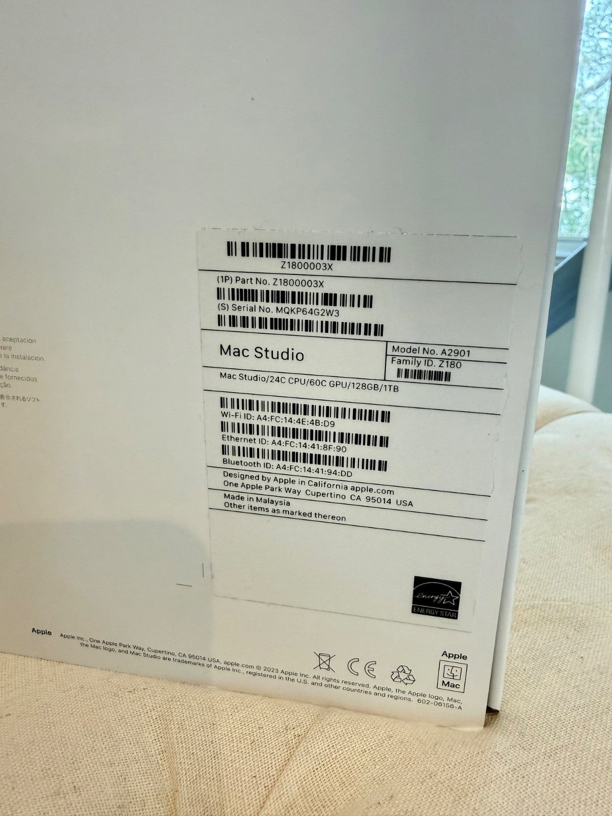 Apple Mac Studio M2 Ultra 128GB RAM 1TB SSD 24-Core CPU 60-Core GPU + AppleCare+ - Image 4